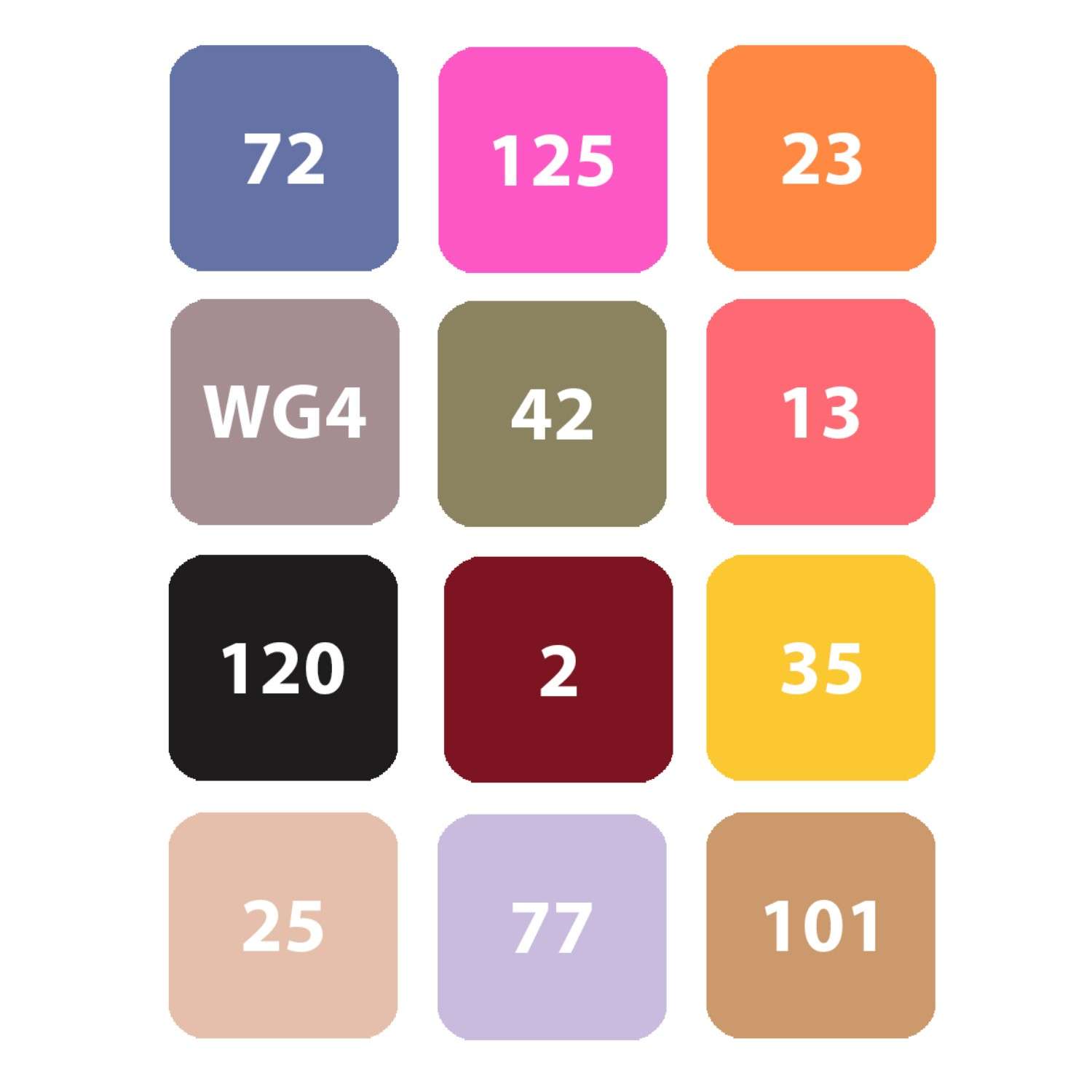 Маркеры для скетчинга Prof-Press двухсторонние Basic tones 36 цветов - фото 5