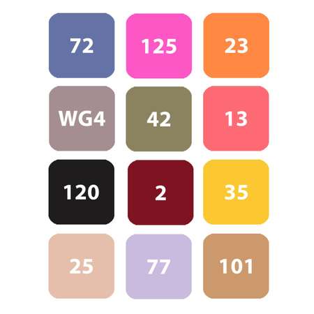 Маркеры для скетчинга Prof-Press двухсторонние Basic tones 36 цветов