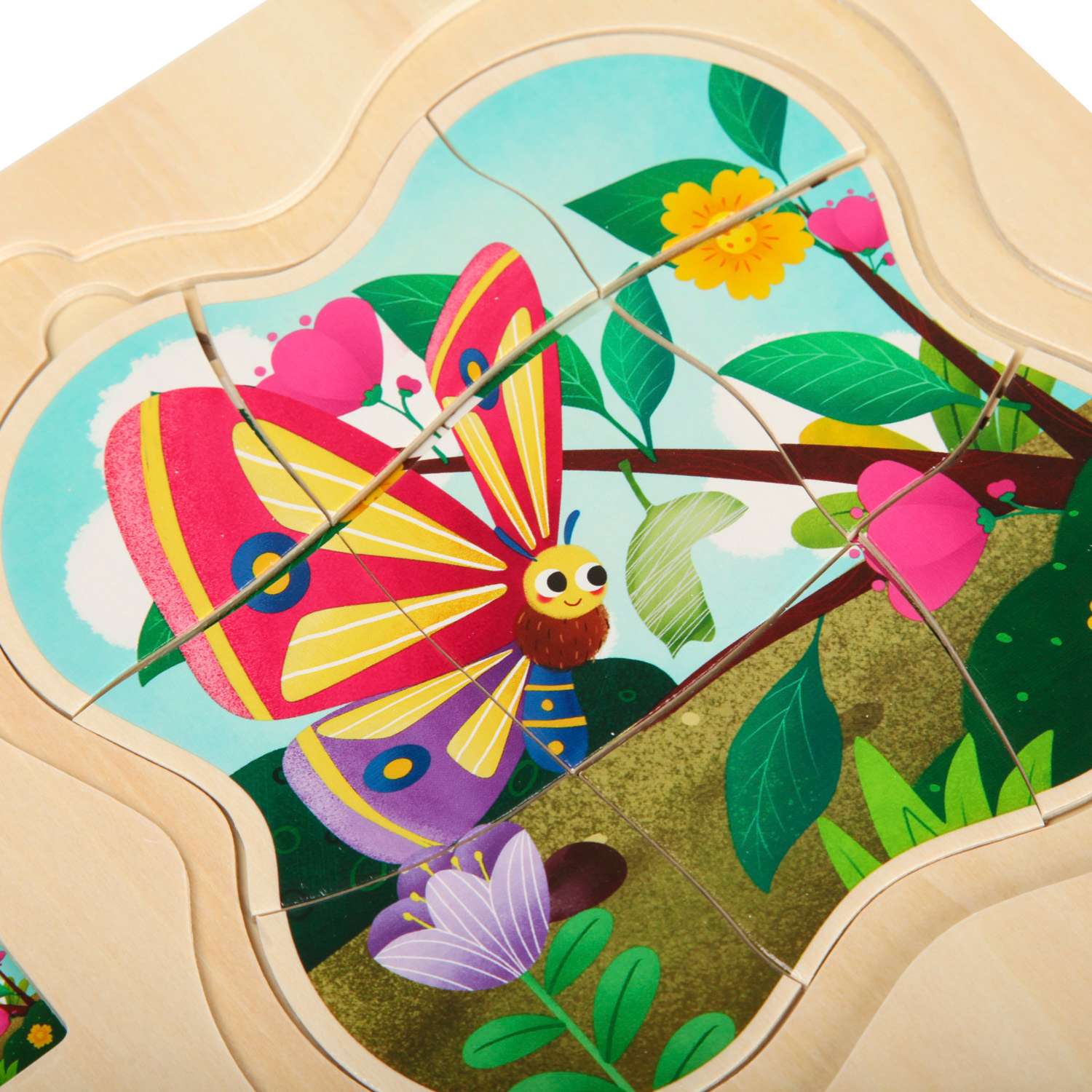 Набор игровой BabyGo Рамка-пазл Цветок многослойный - фото 3