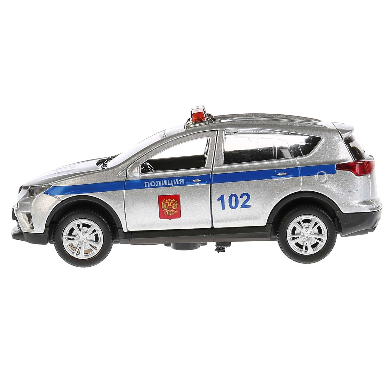 Машина Технопарк Toyota Rav4 Полиция инерционная 259951 259951 - фото 5