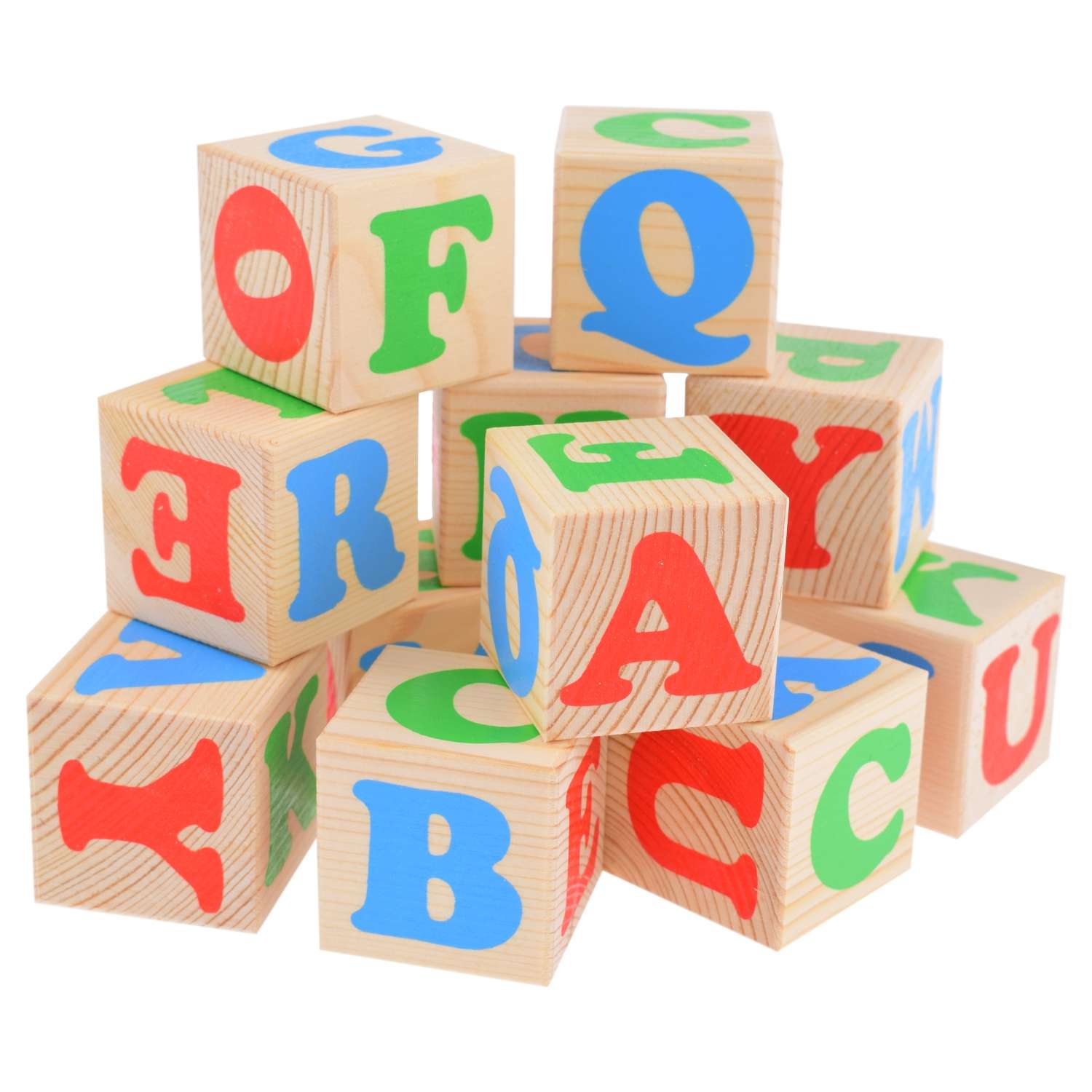 Кубики для детей Томик Алфавит английский 12 штук 1111-2 - фото 2