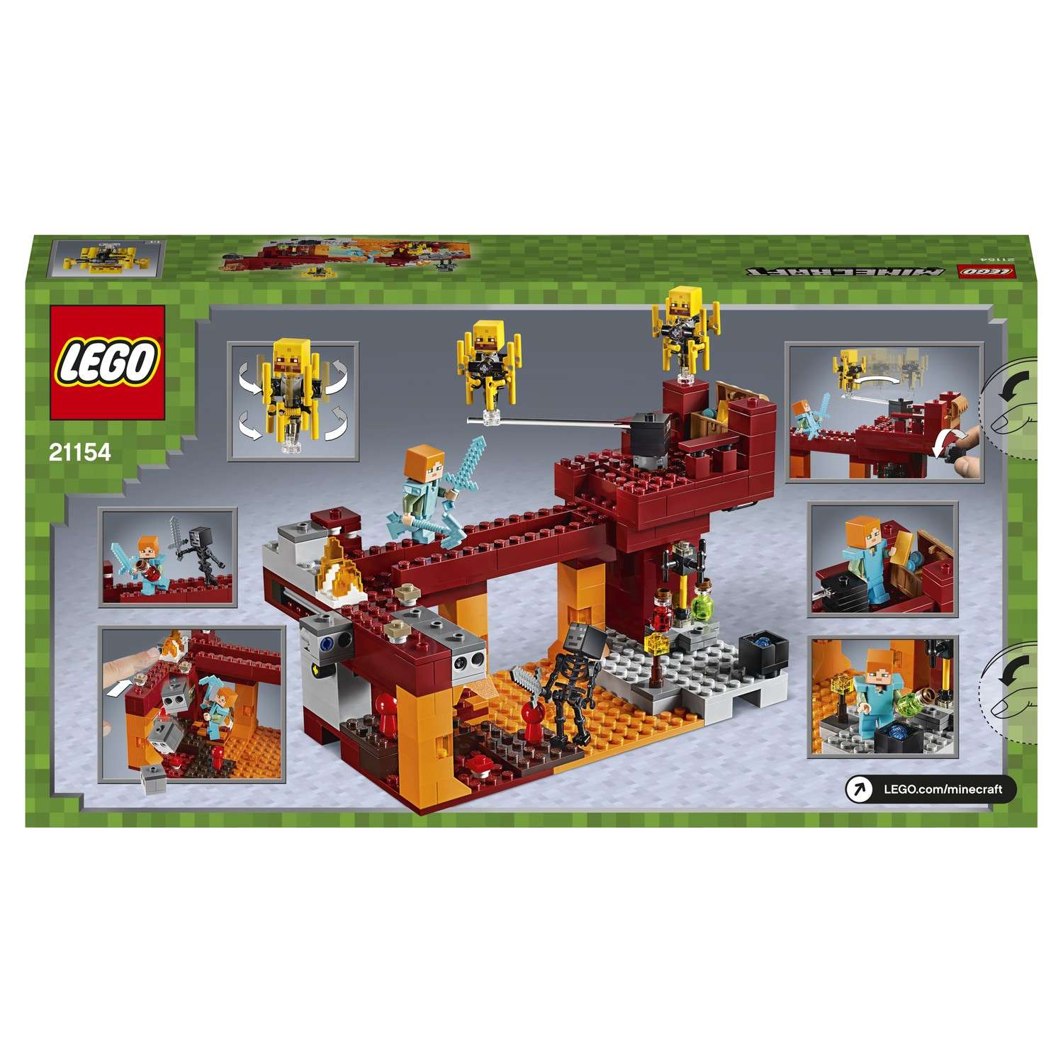 Конструктор LEGO Minecraft Мост ифрита 21154 - фото 3