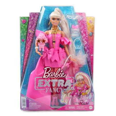 Кукла Barbie Экстра в розовом платье 57138441