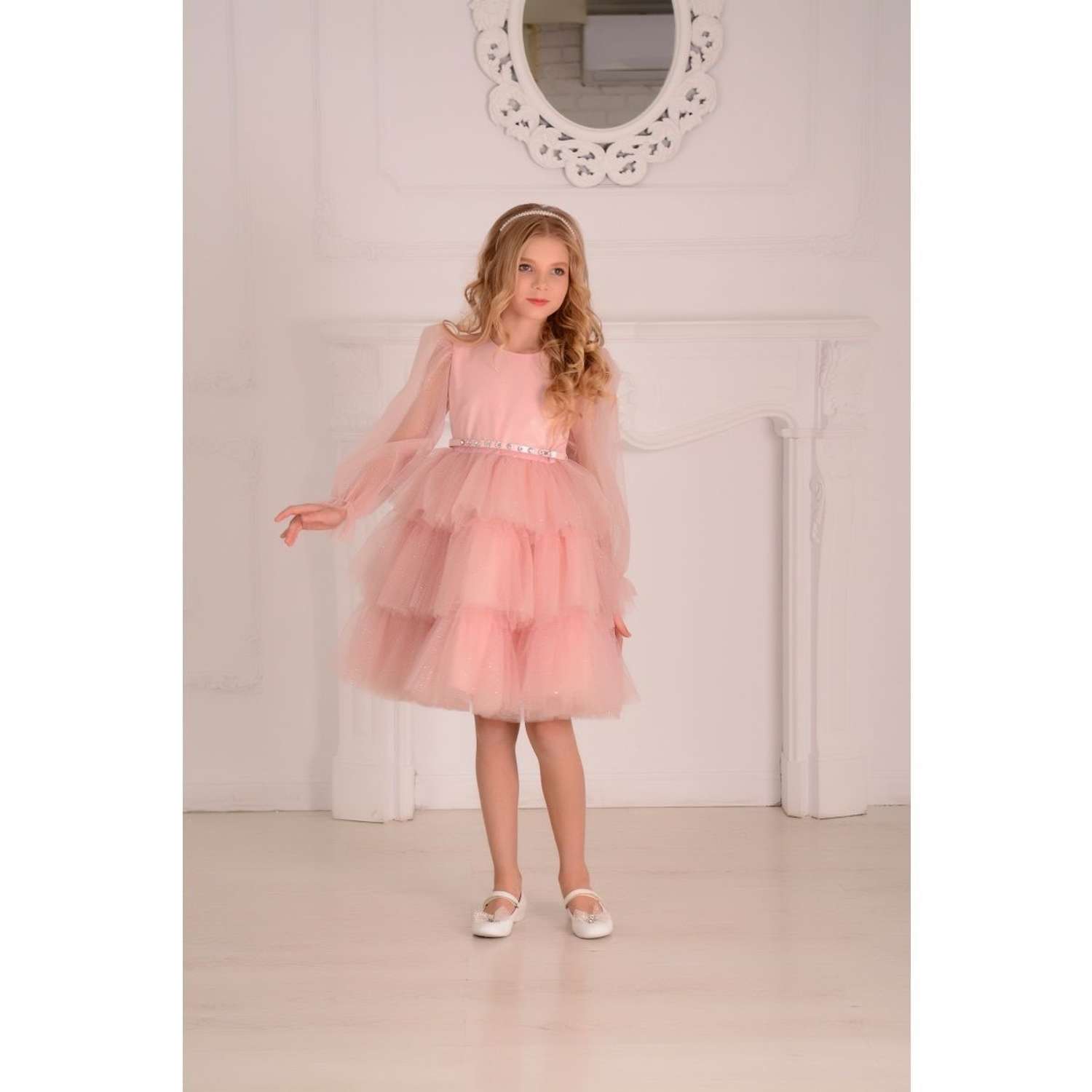 Платье Lila Style фэнси розовое - фото 1
