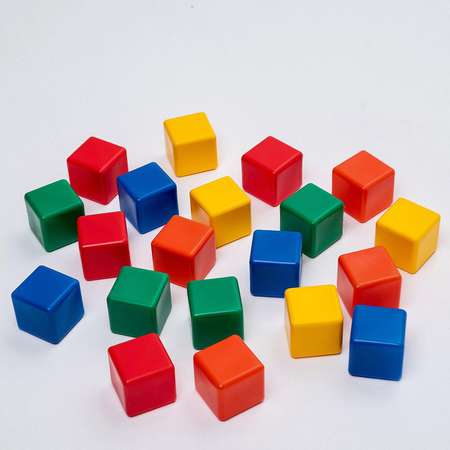 Набор Соломон цветных кубиков 20 штук 6 х 6 см