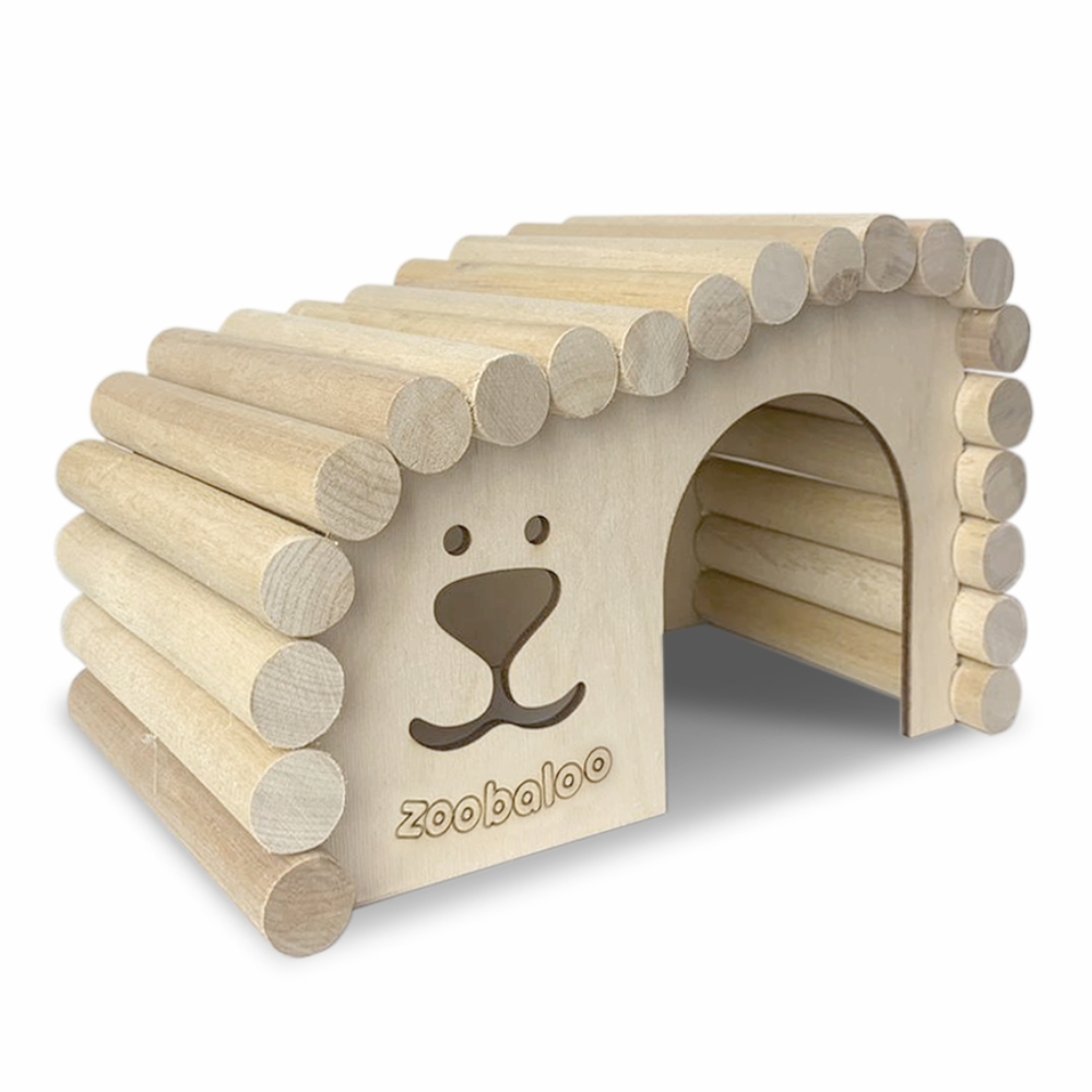 Домик для грызунов ZOOBALOO ЭКО дерево 28х17х15 см - фото 1