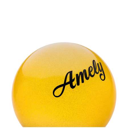 Мяч Amely для художественной гимнастики AGB-102-19-yellow