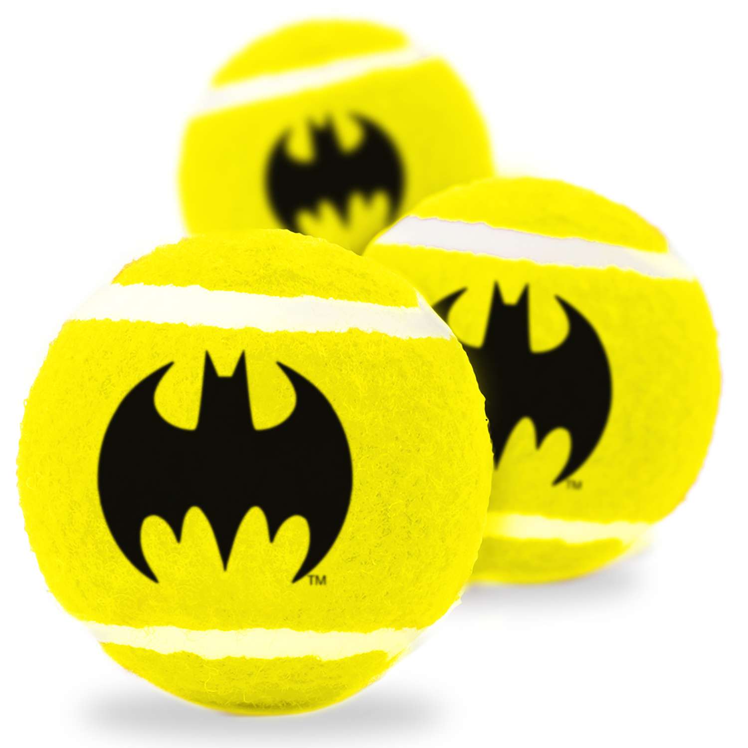 Игрушка для собак Buckle-Down Теннисные мячики Бэтмен 3шт DTTB-BMDT - фото 1