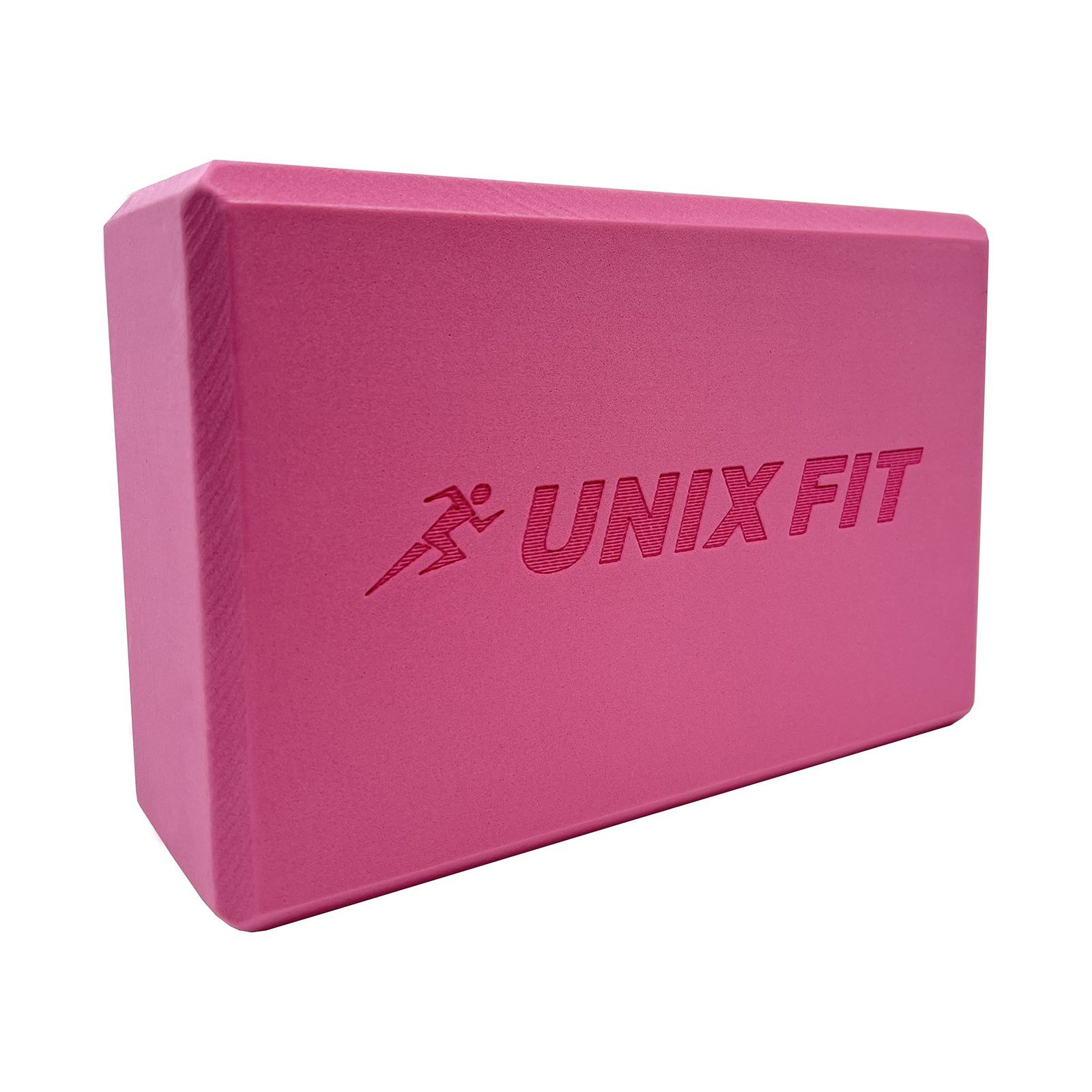 Блок для йоги и фитнеса UNIX Fit розовый, блок для пилатеса и растяжки 23 х 15 х 7 см, 2 шт. - фото 10