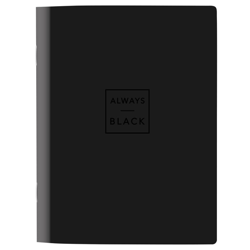 Тетрадь общая Attache Selection Квадрат Black 165x220 мм 48л клетка скрепка 2 штуки - фото 2