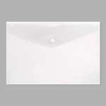 Папка - конверт Lamark глянцевая для хранения рисунков документов на кнопке А4 34х24 см прозрачная