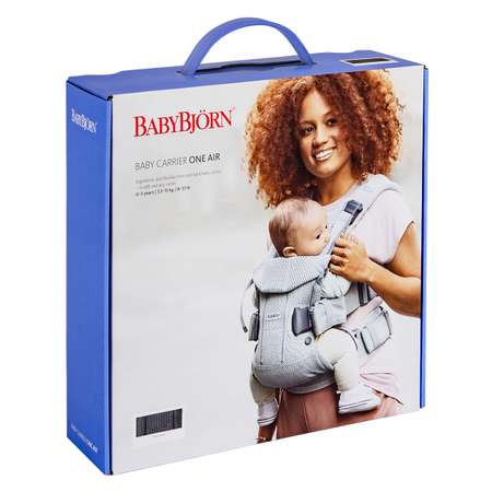 Рюкзак-переноска BabyBjorn One Air Серо-голубой