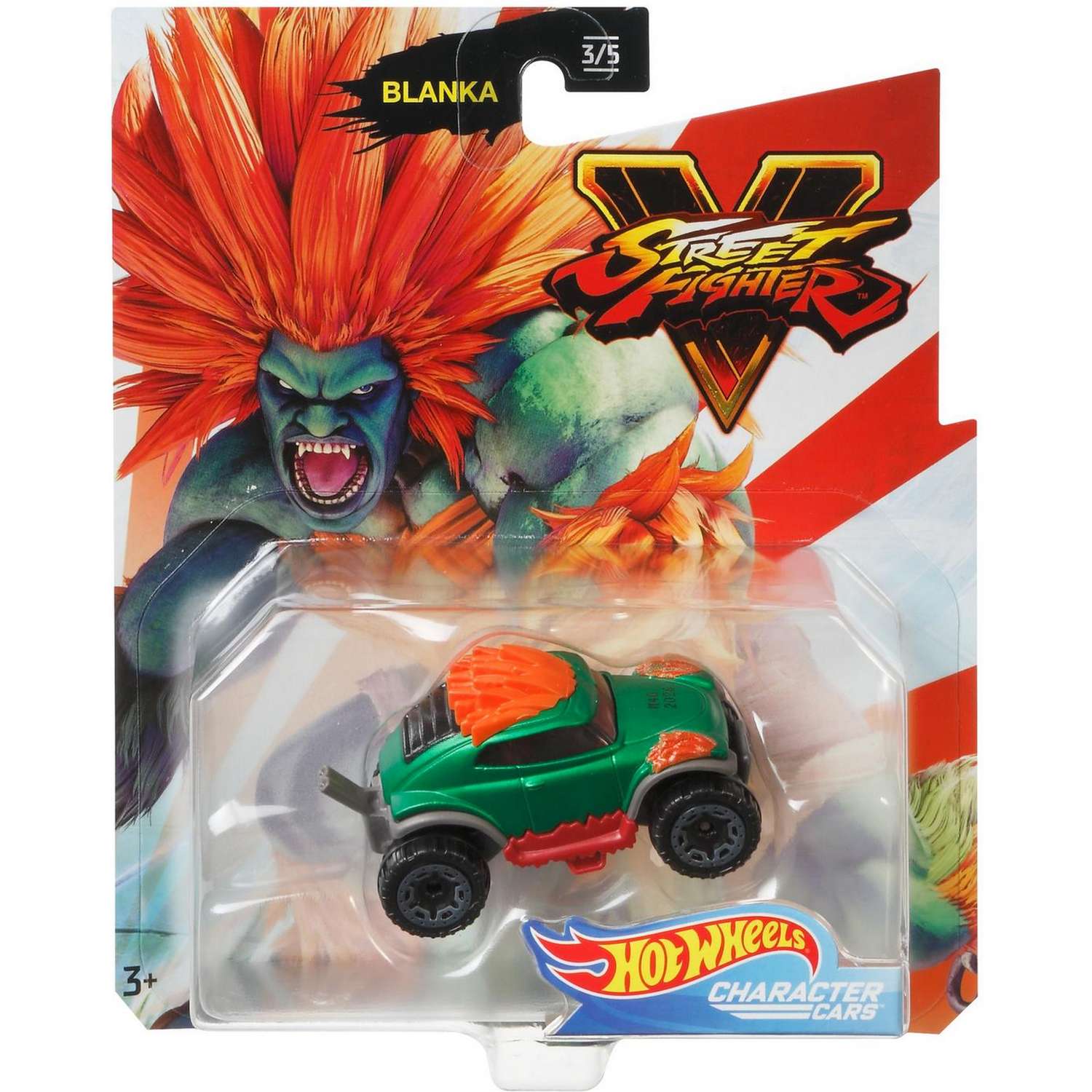 Машинка Hot Wheels Герои компьютерных игр Street Fighter Бланка GJJ31 GJJ23 - фото 2