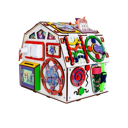 Бизиборд Jolly Kids Развивающий домик со светом Телефончик