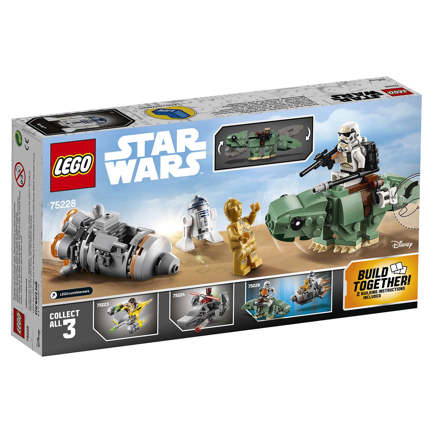 Конструктор LEGO Star Wars Спасательная капсула Микрофайтеры дьюбэк 75228 - фото 3