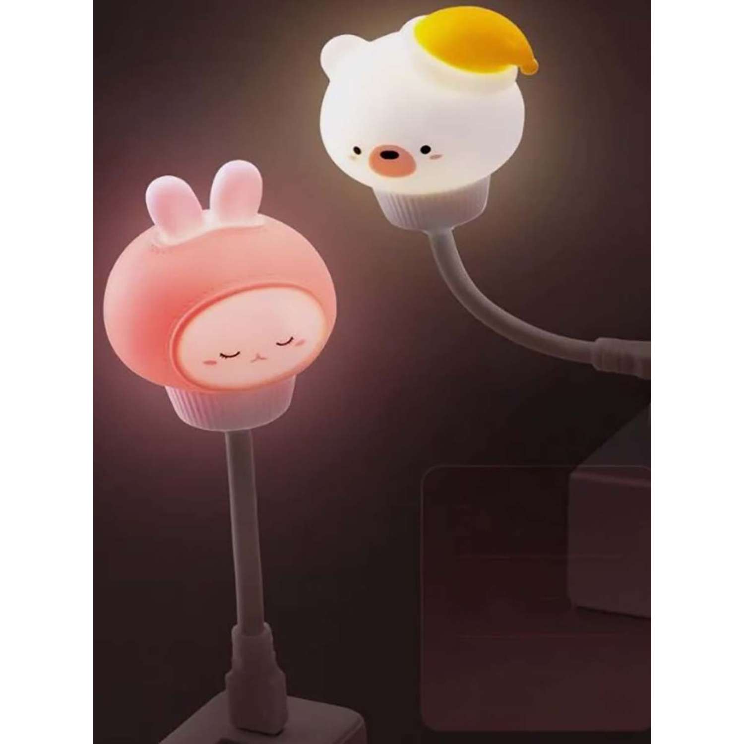Лампа настольная детская LATS usb светильник мишка - фото 7