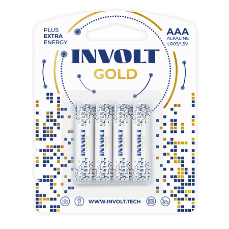 Щелочные элементы питания INVOLT Gold AAА