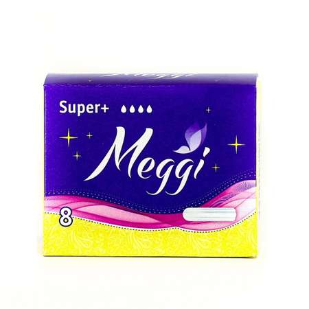Тампоны женские гигиенические MEGGI Super plus New Meg 738 8 шт