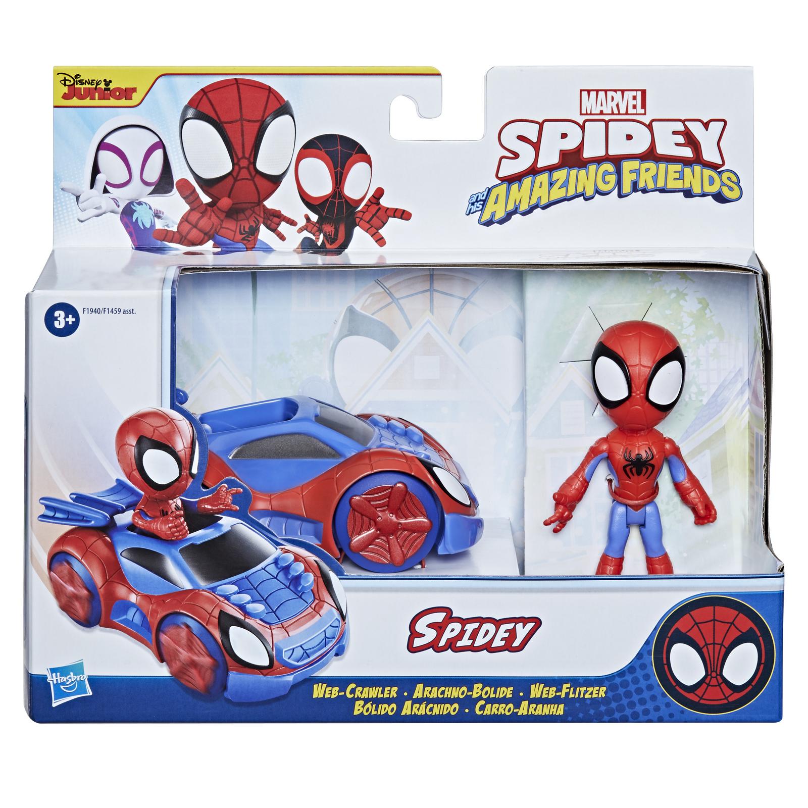 Набор игровой SPIDEY AND HIS AMAZING FRIENDS Паучок Спайди и транспорт  F19405X0 купить по цене 699 ₽ в интернет-магазине Детский мир