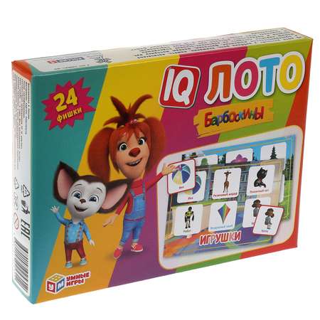 IQ-лото Умные Игры Барбоскины игрушки 24 пластиковые фишки 317726