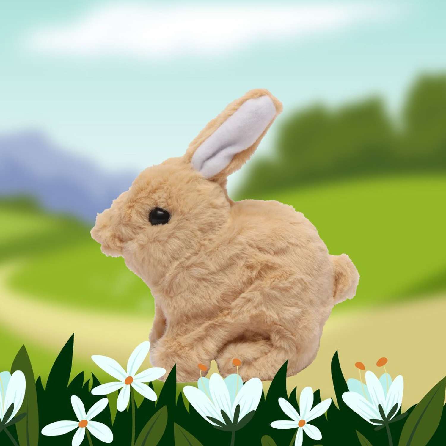 Кролик плюшевый ЦДМ Игрушки интерактивная игрушка для малышей - фото 3