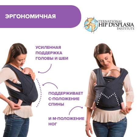 Слинг-переноска CHICCO Boppy Сomfyfit Blue