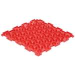 Массажный детский коврик пазл Ортодон развивающий игровой Колючки жёсткие красный 1 пазл