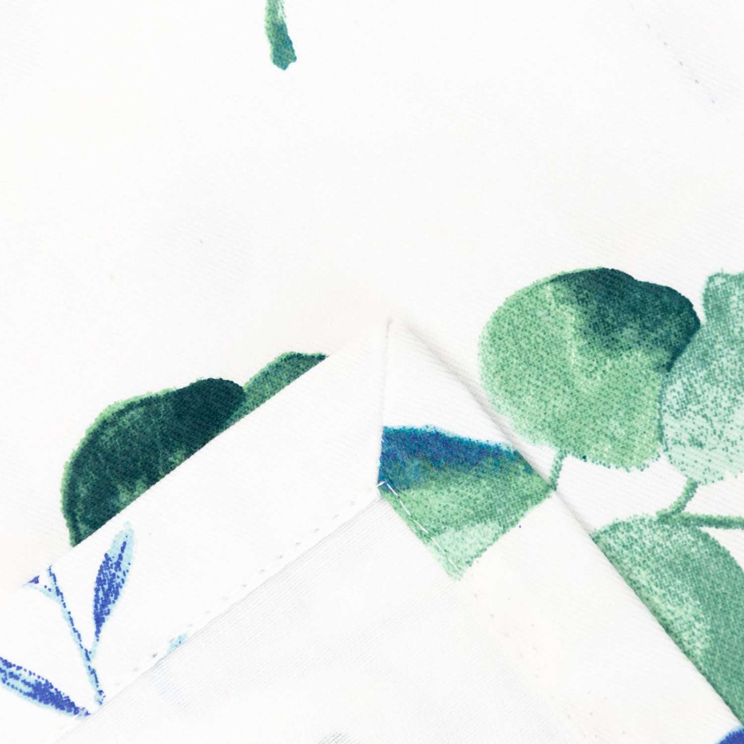 Скатерть Этель бело-зеленая 146х110 см саржа - фото 3
