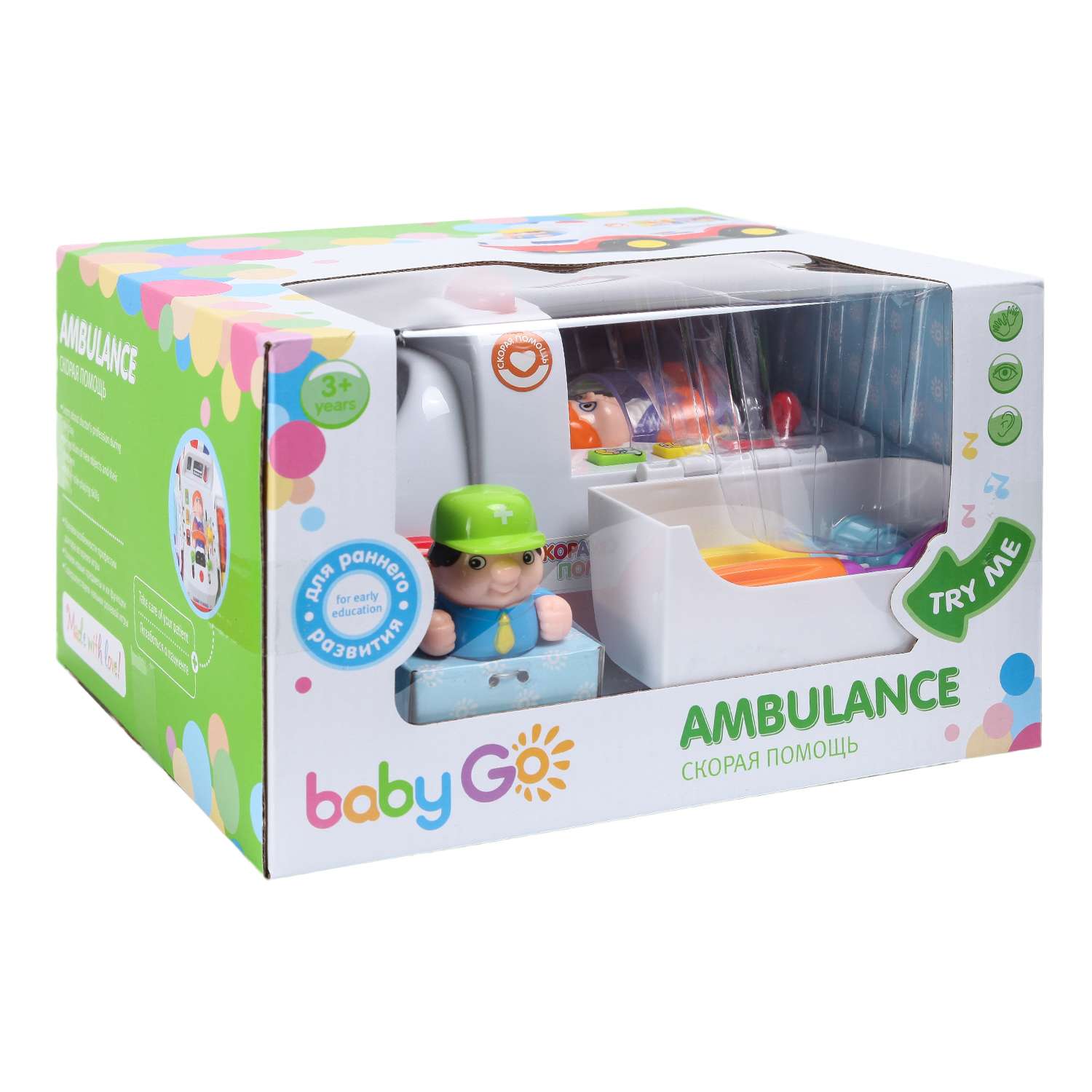 Игрушка развивающая BabyGo Машина скорой помощи OTC0059234 - фото 2