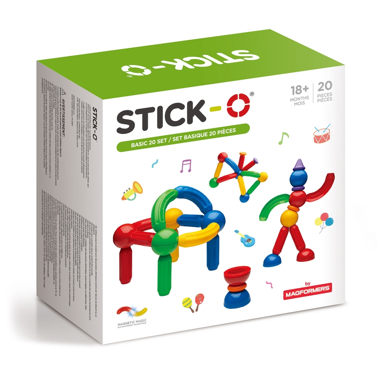 Конструктор STICK-O Basic Set 20 деталей - фото 1