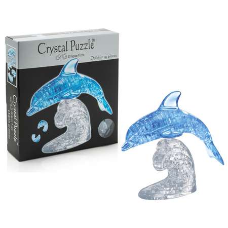 3D-пазл Crystal Puzzle IQ игра для детей кристальный Дельфин 95 деталей