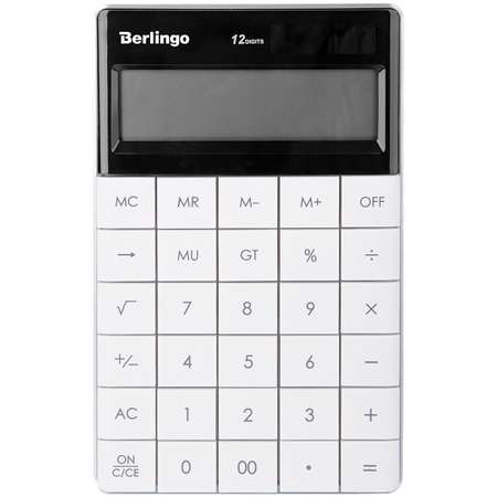 Калькулятор настольный Berlingo Power TX 12 разрядов белый