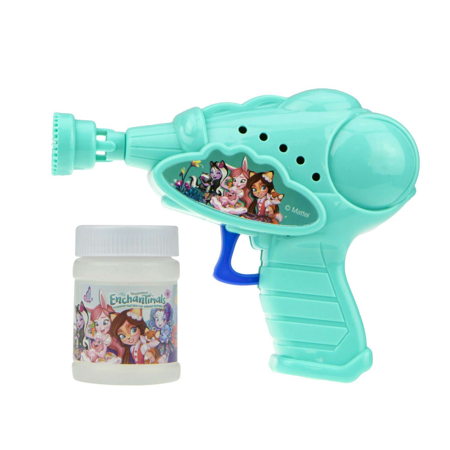 Генератор мыльных пузырей Enchantimals 1YOY с раствором пистолет бластер аппарат детские игрушки для улицы и дома для девочек - фото 1