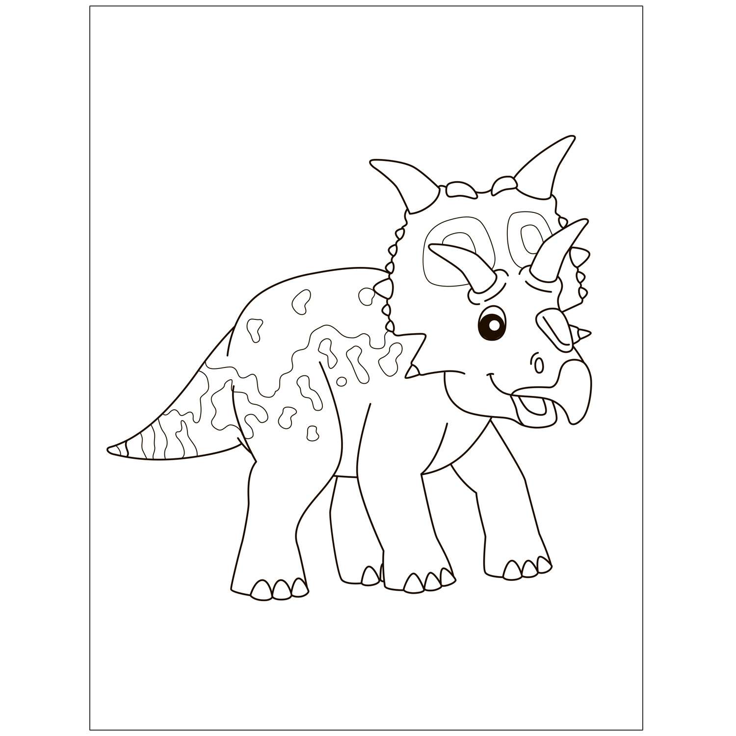 Раскраски для малышей Динозавры - фото 2