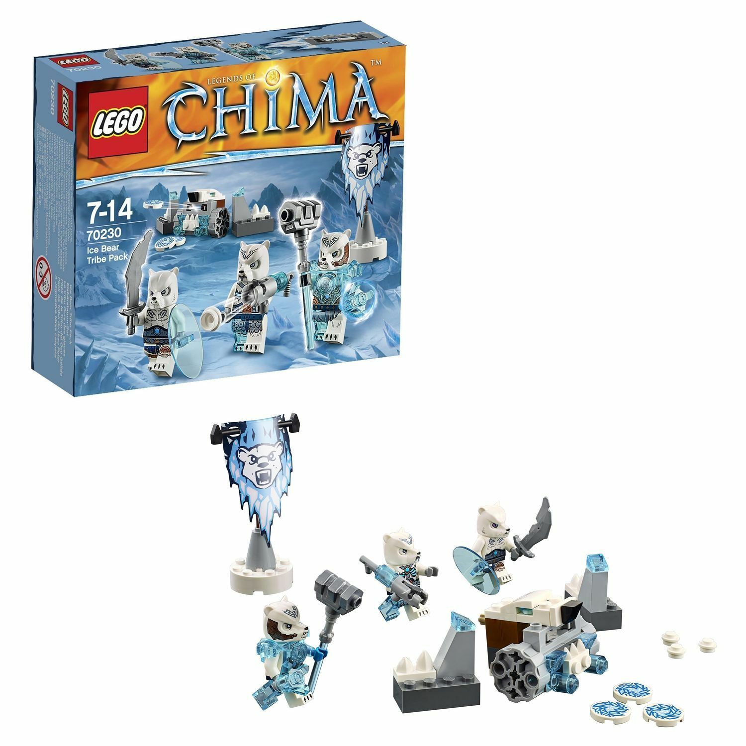 Конструктор LEGO Chima Лагерь Ледяных медведей (70230) купить по цене 699 ₽  в интернет-магазине Детский мир