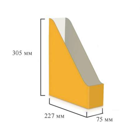 Вертикальный накопитель Attache Selection Сrocus 75мм 2 штуки в упаковке gold ламкарт