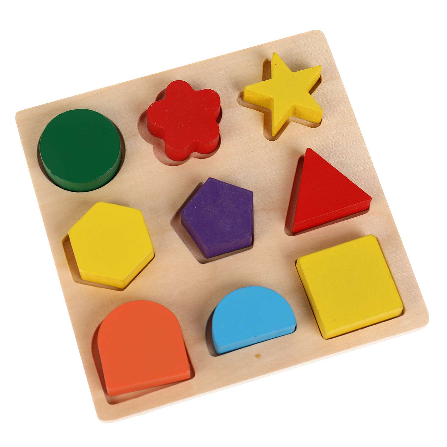 Игрушка-вкладыш Буратино деревянная геометрика 12х12 см - фото 2