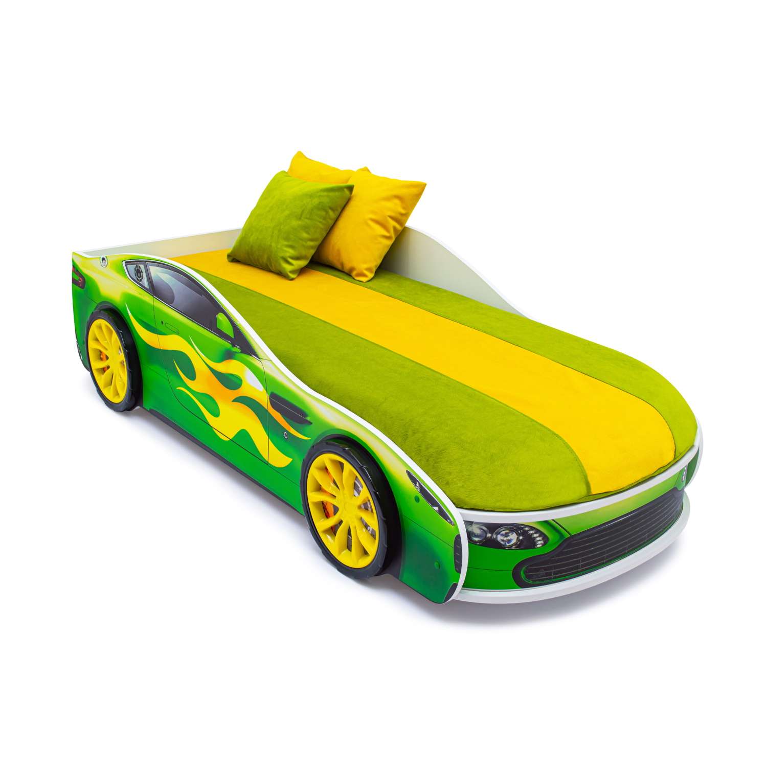 Кровать-машина Бельмарко Бондмобиль Зеленый - фото 5