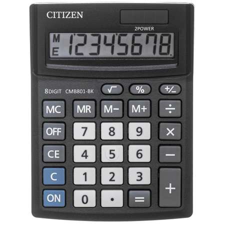 Калькулятор Citizen настольный компактный BusinessL CMB801-BK 8 разр. черный