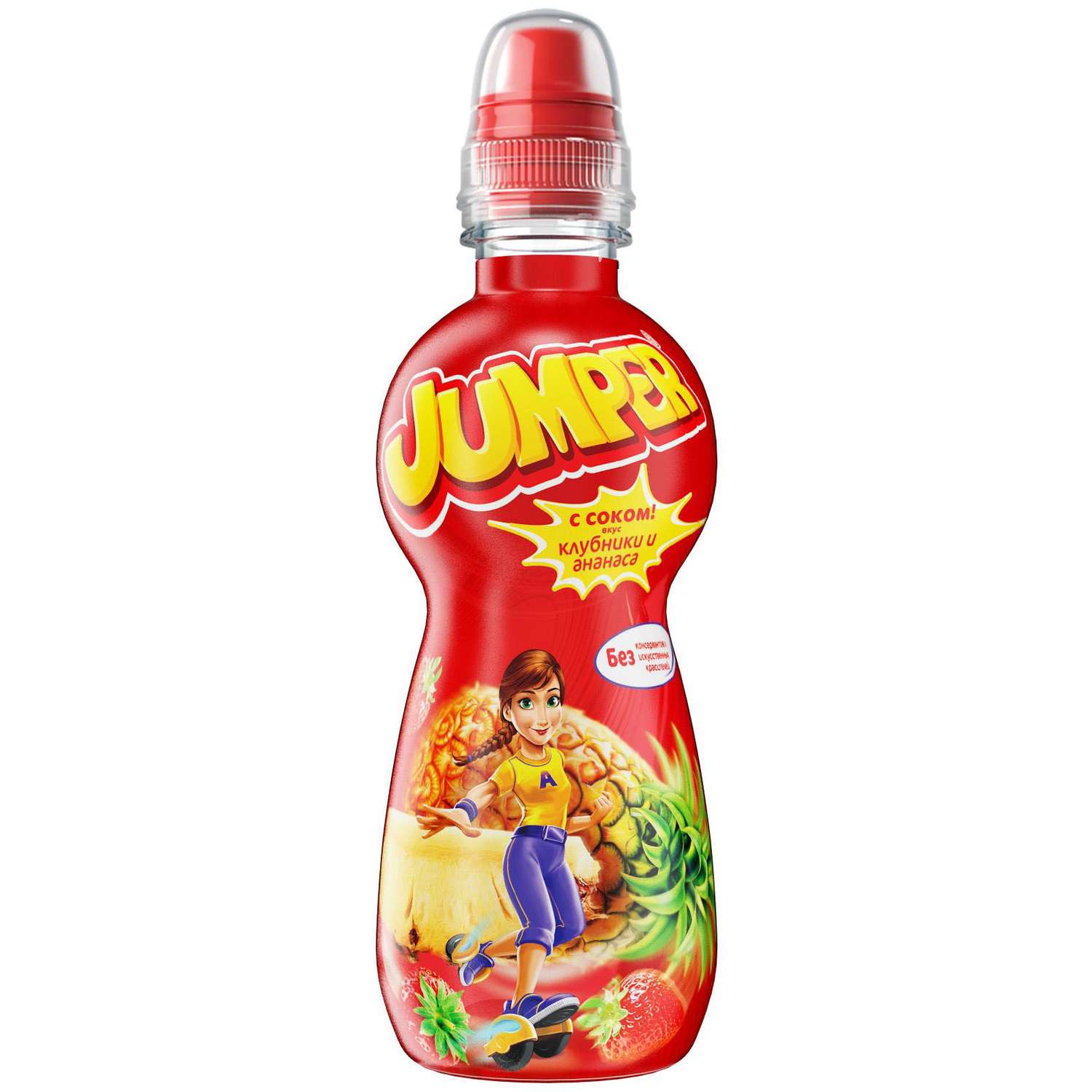 Напиток Jumper со вкусом клубники и ананаса 0.33 л - фото 1