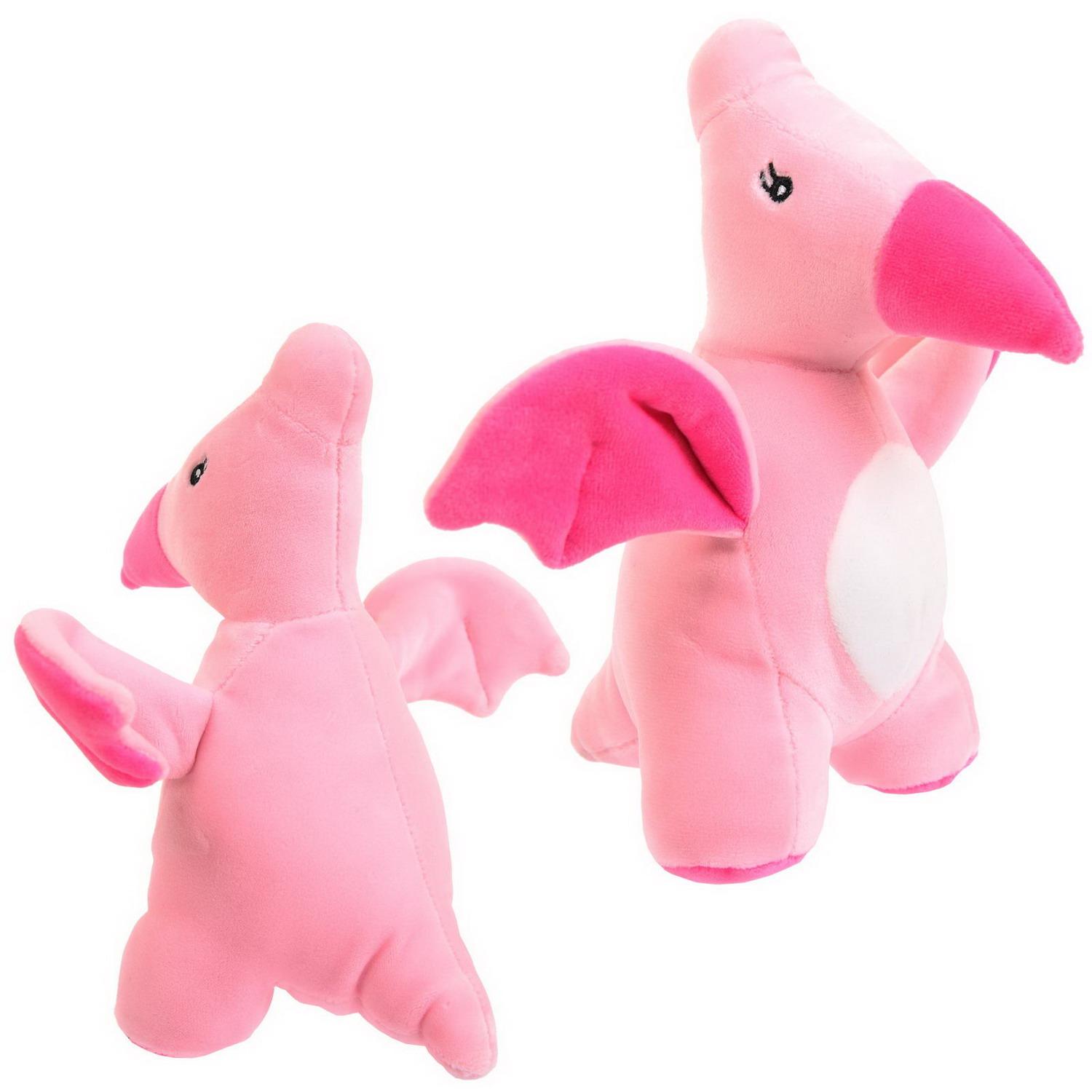 Мягкая игрушка ABTOYS Dino Baby Динозаврик розовый - фото 2