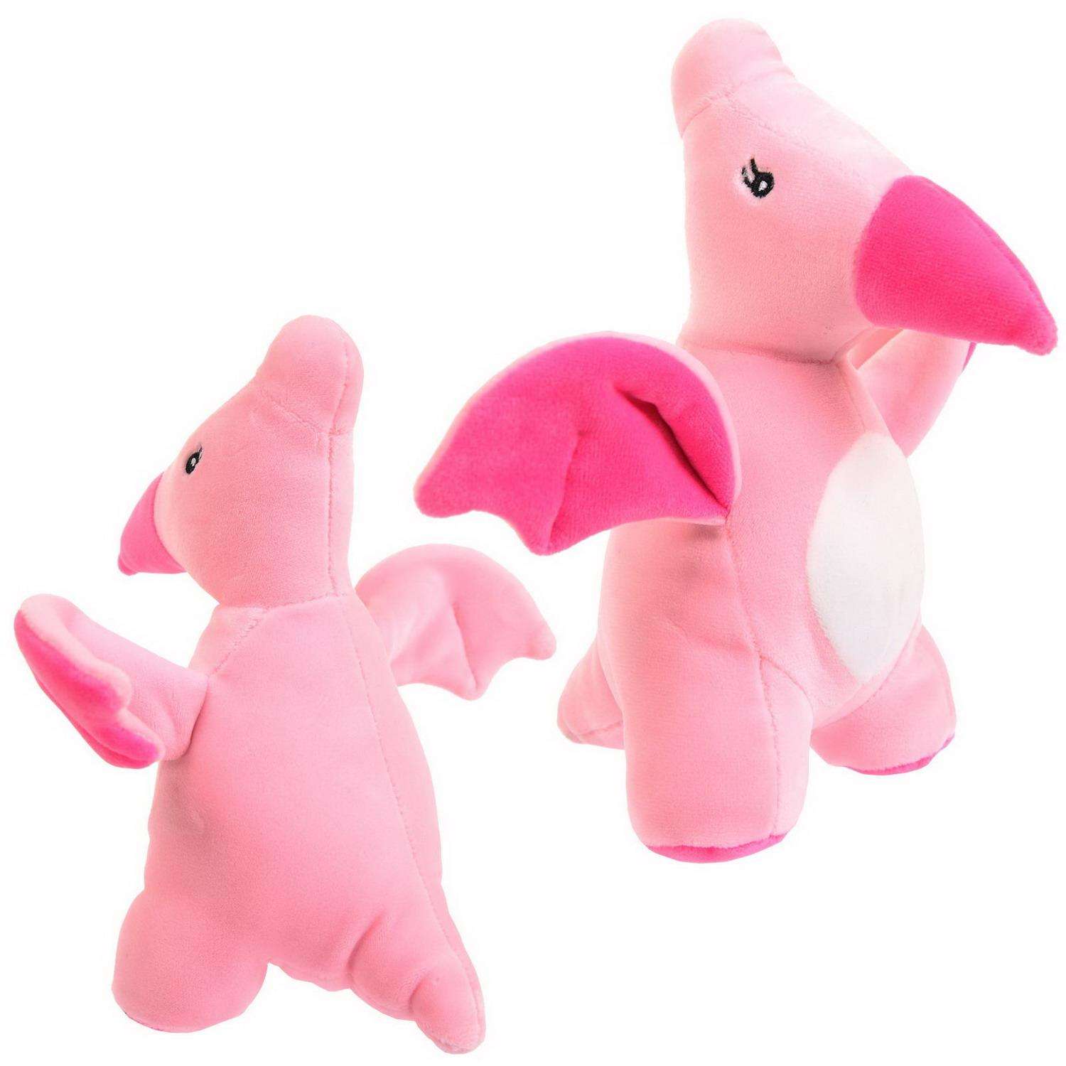 Мягкая игрушка ABtoys Dino Baby Динозаврик розовый - фото 2