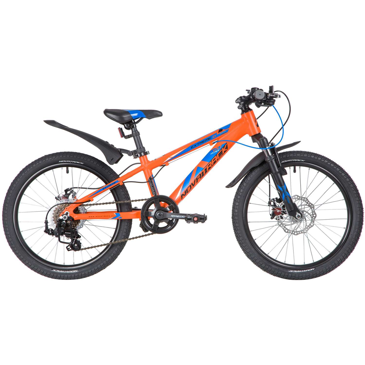 Велосипед NOVATRACK Extreme 7.D 20 оранжевый - фото 1