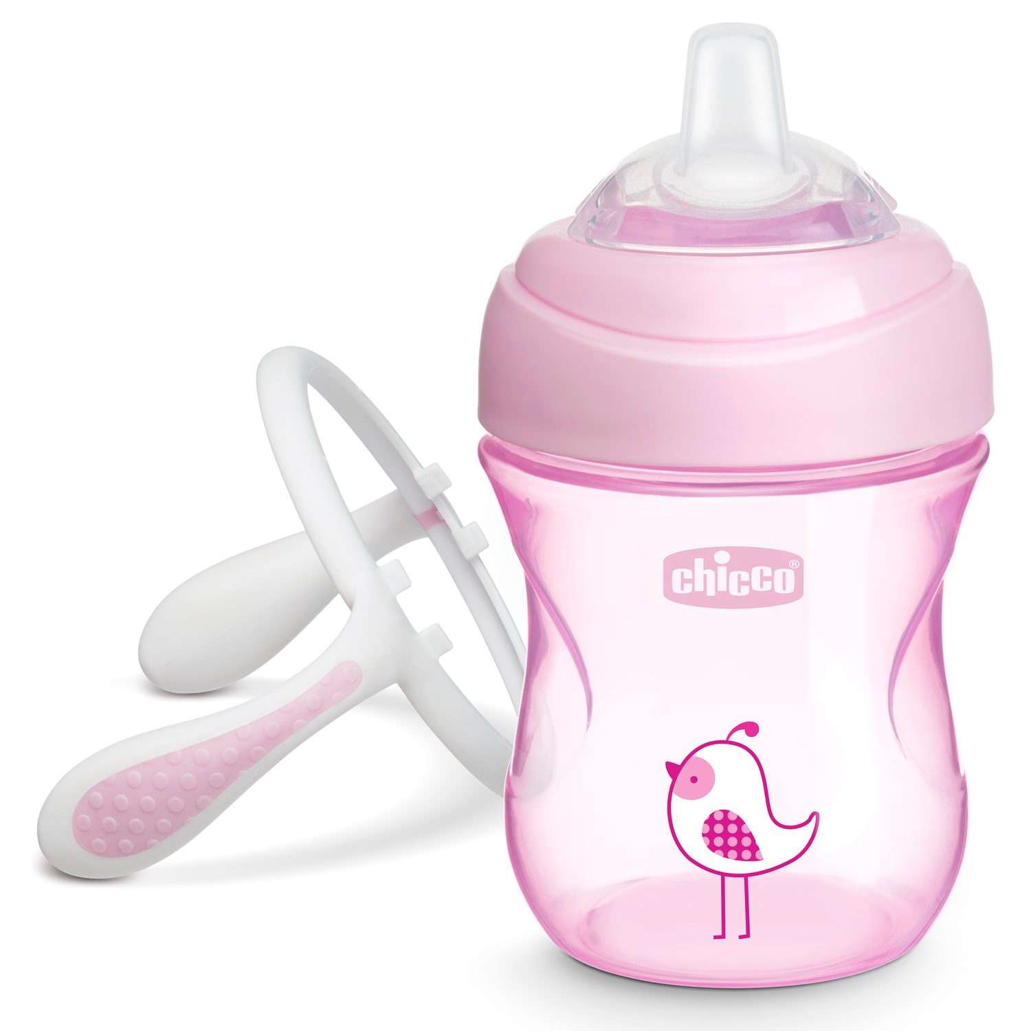 Поильник Chicco Transition Cup для детей от 4 месяцев розовый - фото 9