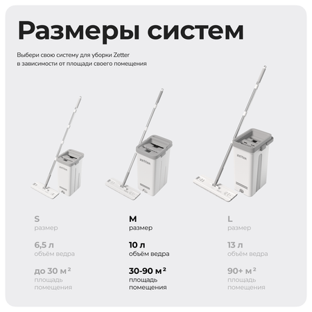 Система для уборки ZETTER M 10 л