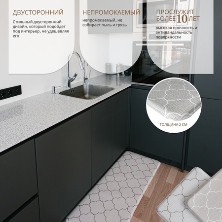 Коврик на пол Parklon Kitchen Mat Модерн 80x44x2 см