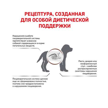 Корм для щенков ROYAL CANIN Gastro Intestinal Junior GIJ29 при нарушении пищеварения 2.5кг