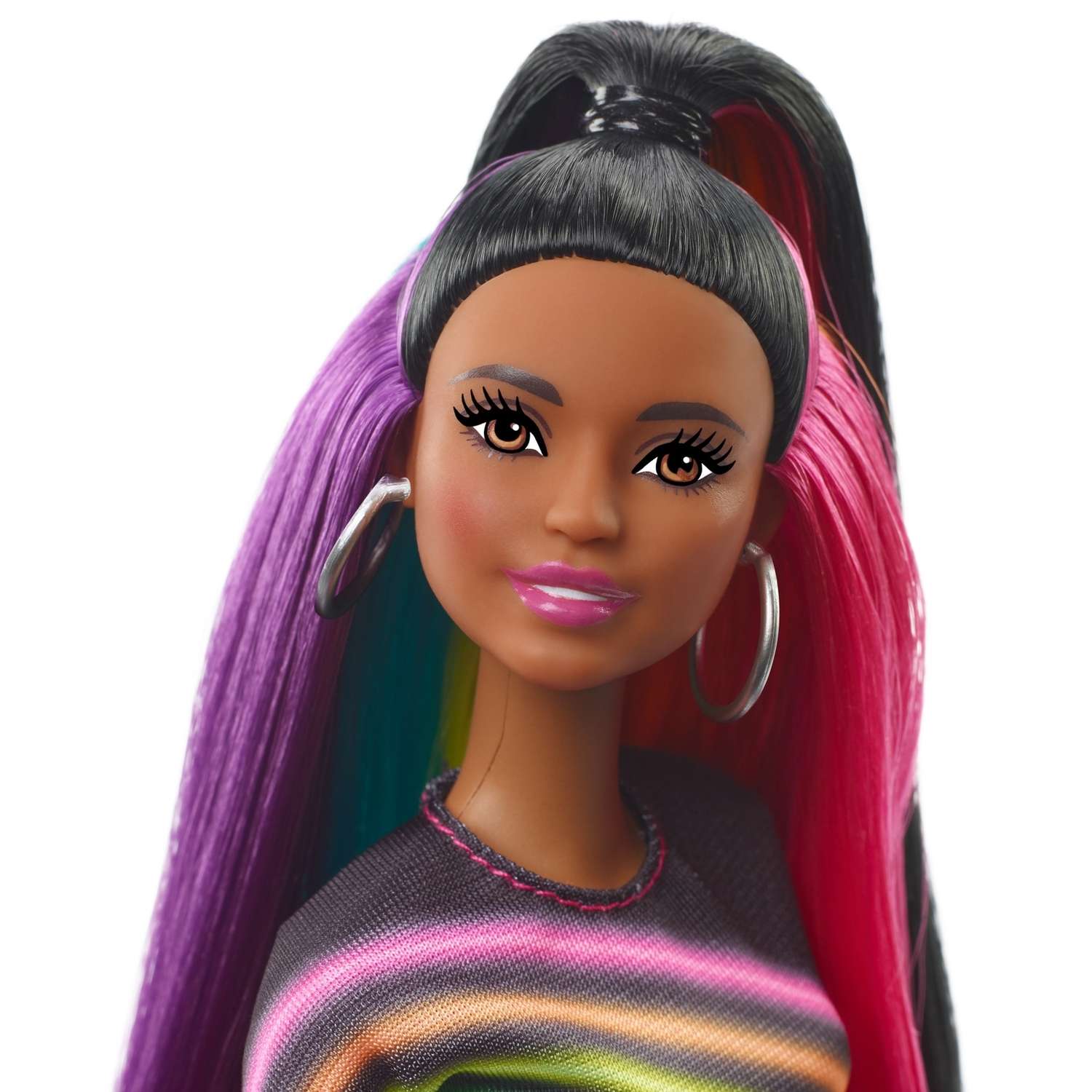 Кукла Barbie с радужной мерцающей прической FXN97 FXN97 - фото 10