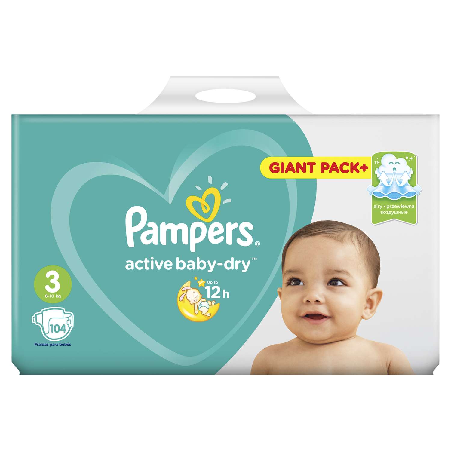Подгузники Pampers Active Baby-Dry 3 6-10кг 104шт - фото 3
