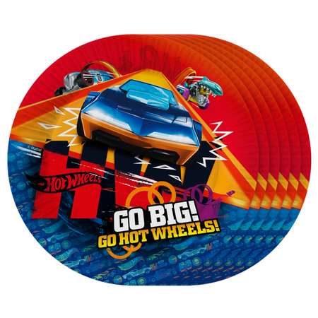 Набор бумажных тарелок ND Play Hot Wheels d18см 6шт 292784